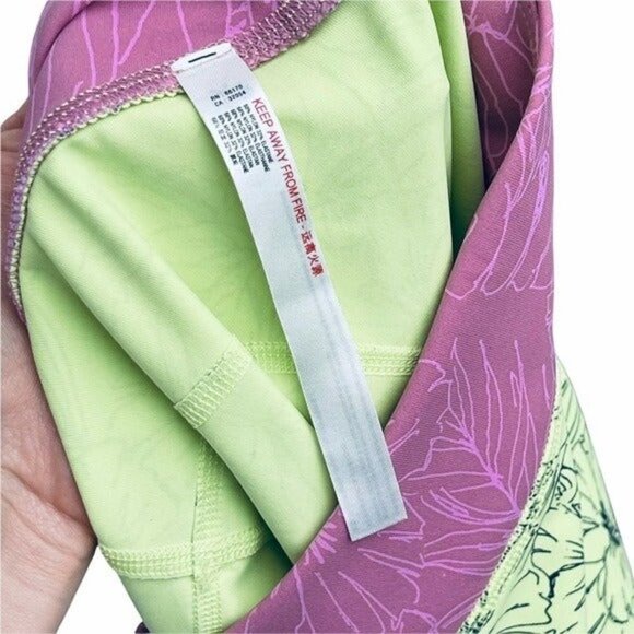 Spandex floral bike shorts FREE PEOPLE MOVEMENT fired up women’s xs tropical - Picture 9 of 9